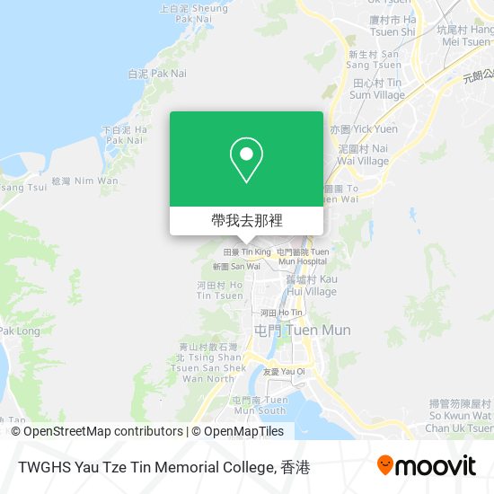 TWGHS Yau Tze Tin Memorial College地圖