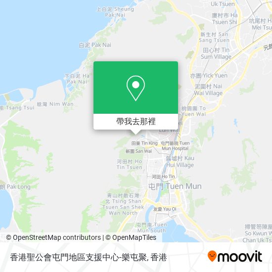 香港聖公會屯門地區支援中心-樂屯聚地圖