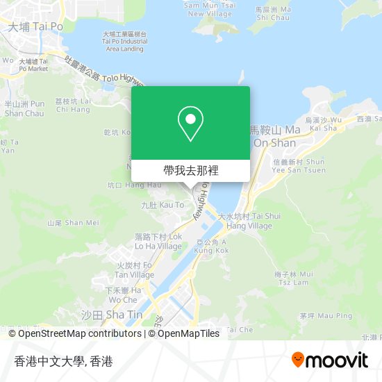 香港中文大學地圖