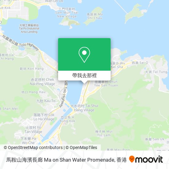 馬鞍山海濱長廊 Ma on Shan Water Promenade地圖
