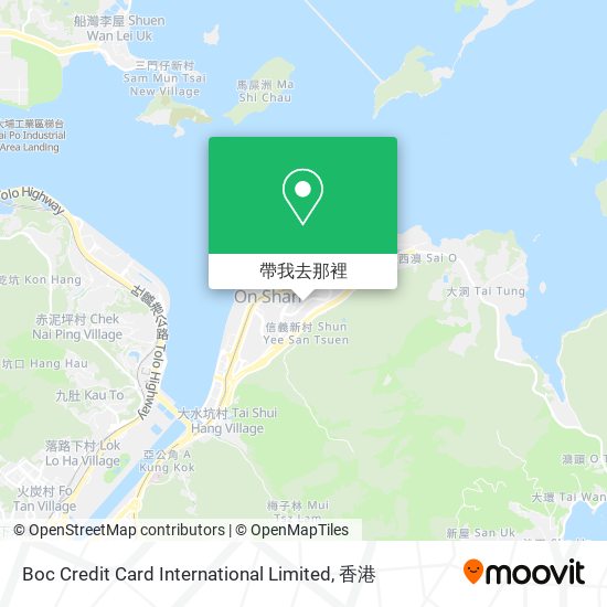 Boc Credit Card International Limited地圖