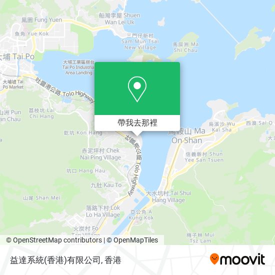 益達系統(香港)有限公司地圖