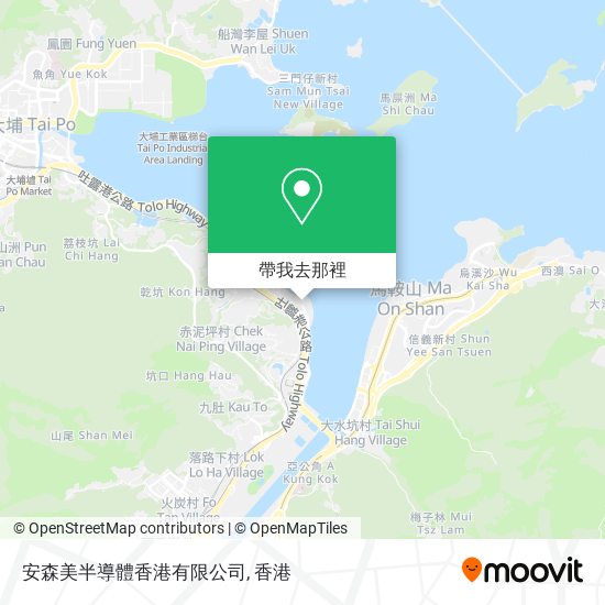 安森美半導體香港有限公司地圖
