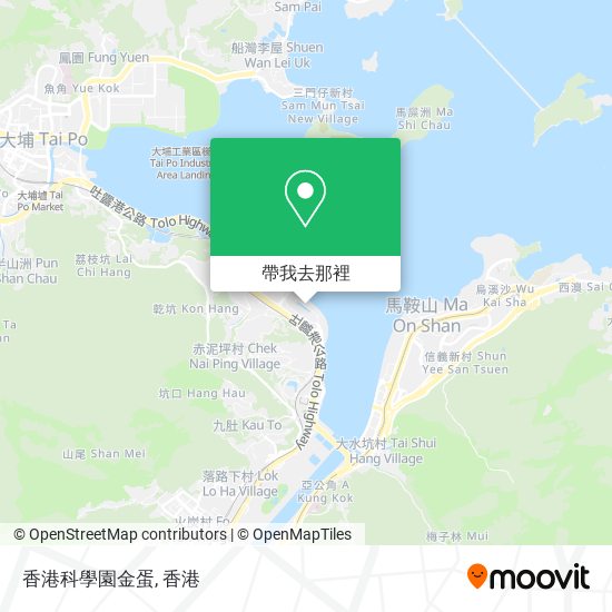 香港科學園金蛋地圖