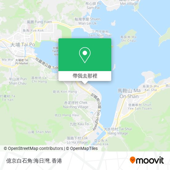 億京白石角:海日灣地圖