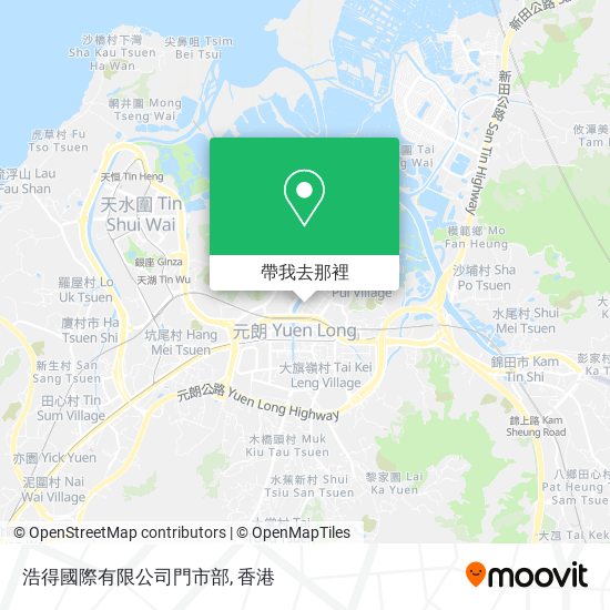 浩得國際有限公司門市部地圖