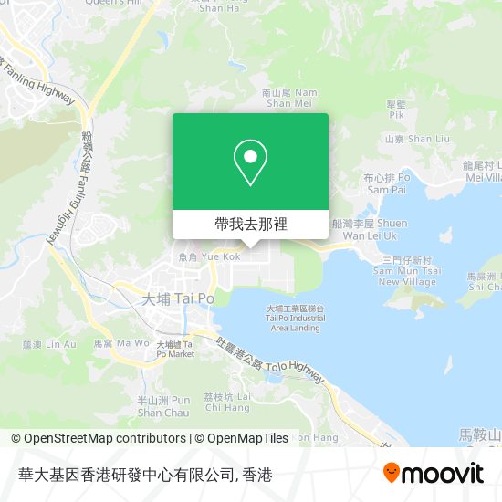 華大基因香港研發中心有限公司地圖