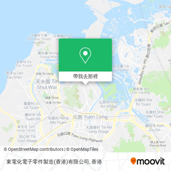 東電化電子零件製造(香港)有限公司地圖