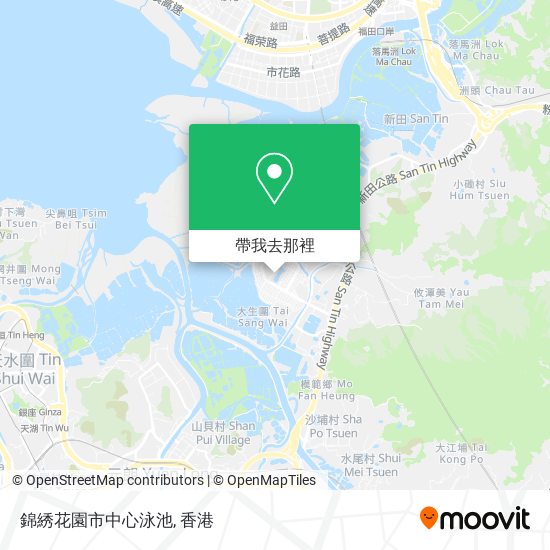 錦綉花園市中心泳池地圖