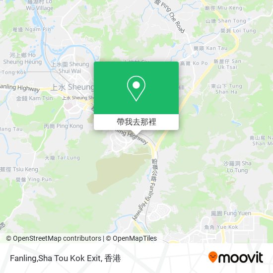 Fanling,Sha Tou Kok Exit地圖