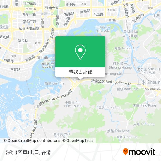 深圳(客車)出口地圖