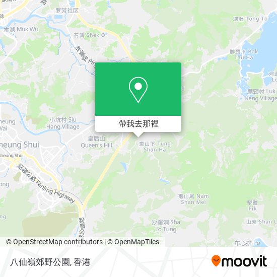 八仙嶺郊野公園地圖
