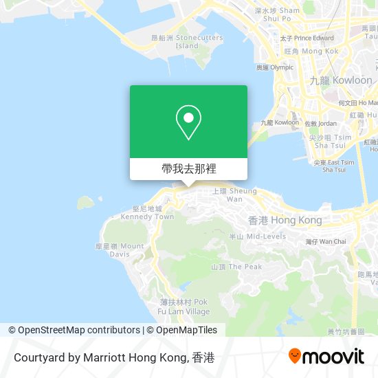 Courtyard by Marriott Hong Kong地圖