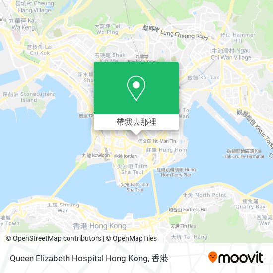 Queen Elizabeth Hospital Hong Kong地圖