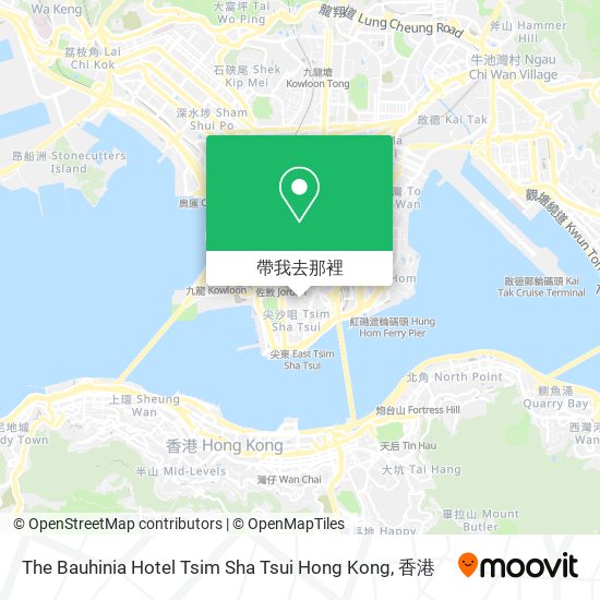 The Bauhinia Hotel Tsim Sha Tsui Hong Kong地圖