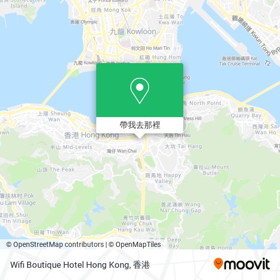 Wifi Boutique Hotel Hong Kong地圖