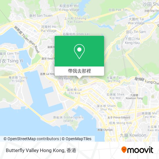 Butterfly Valley Hong Kong地圖