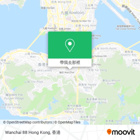 Wanchai 88 Hong Kong地圖