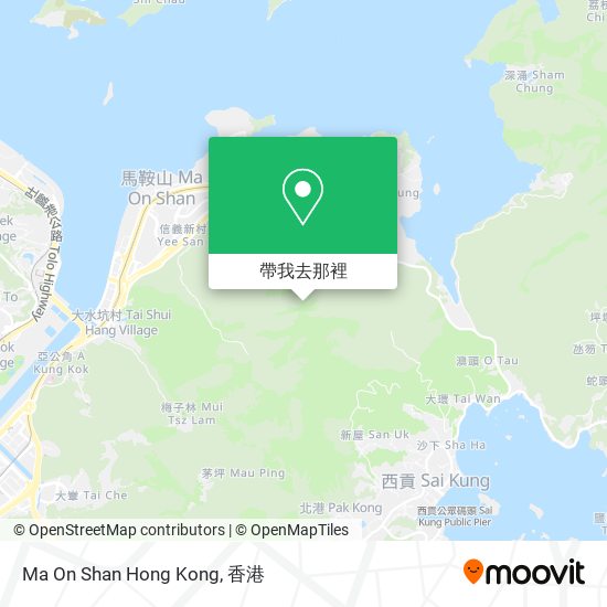 Ma On Shan Hong Kong地圖