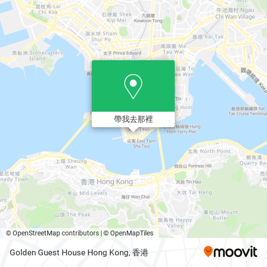 Golden Guest House Hong Kong地圖