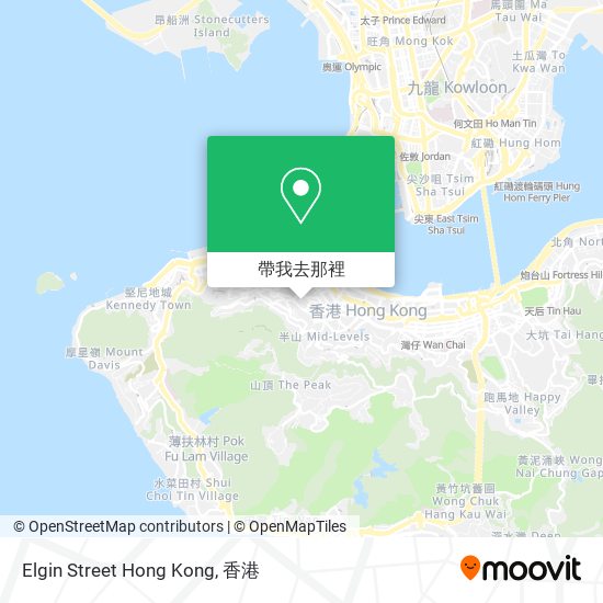 Elgin Street Hong Kong地圖