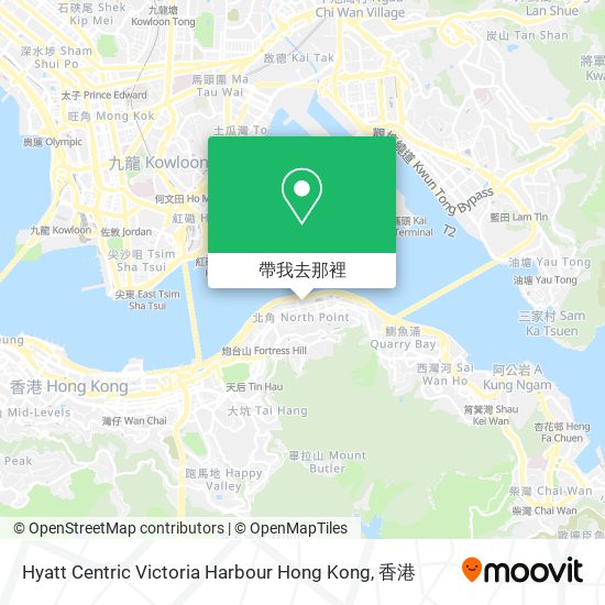 Hyatt Centric Victoria Harbour Hong Kong地圖
