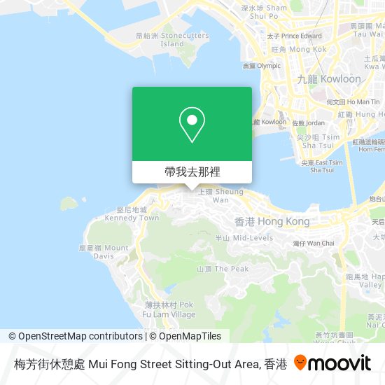 梅芳街休憩處 Mui Fong Street Sitting-Out Area地圖