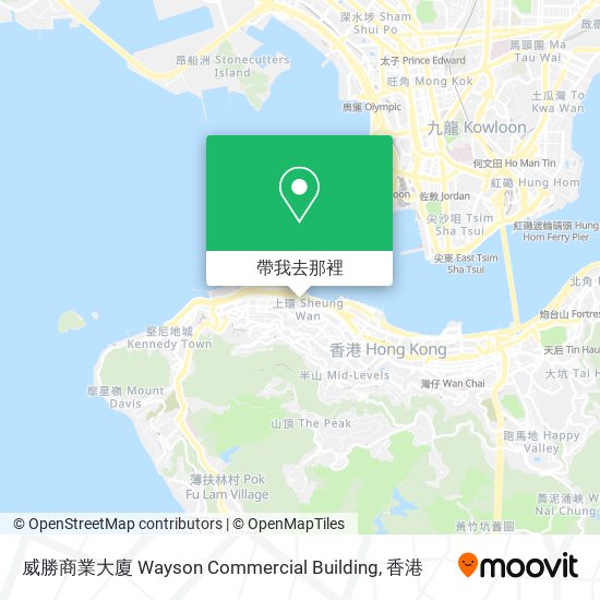 威勝商業大廈 Wayson Commercial Building地圖