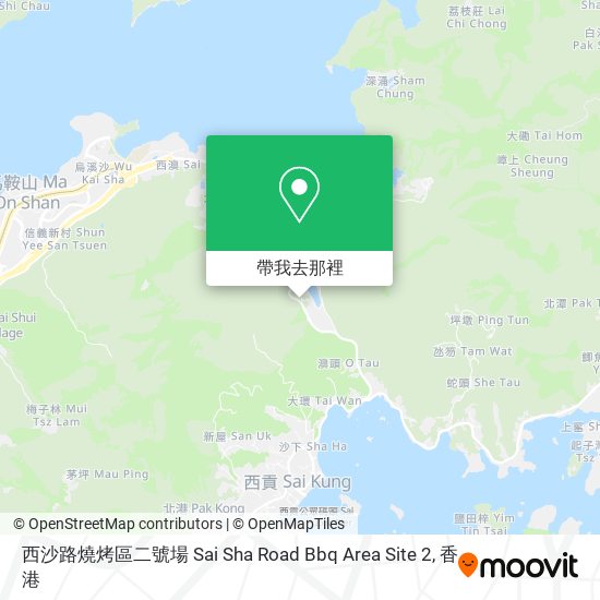 西沙路燒烤區二號場 Sai Sha Road Bbq Area Site 2地圖