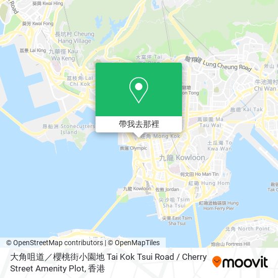 大角咀道／櫻桃街小園地 Tai Kok Tsui Road / Cherry Street Amenity Plot地圖