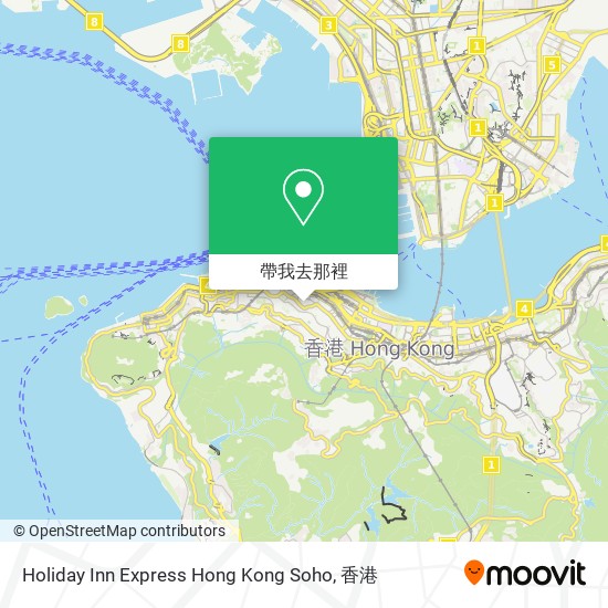 Holiday Inn Express Hong Kong Soho地圖