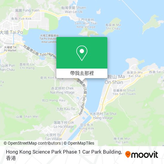 Hong Kong Science Park Phase 1 Car Park Building地圖