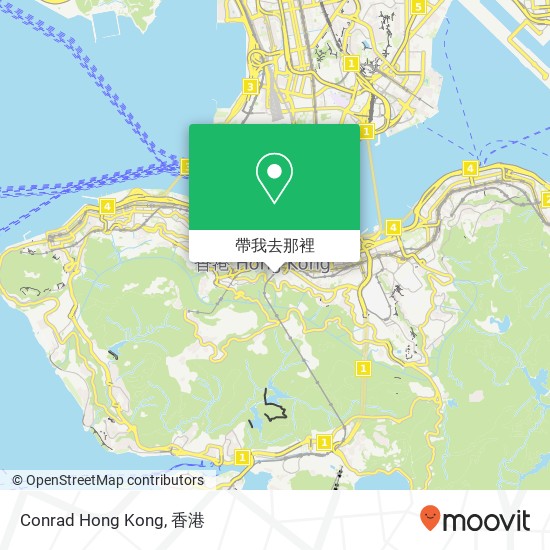 Conrad Hong Kong地圖