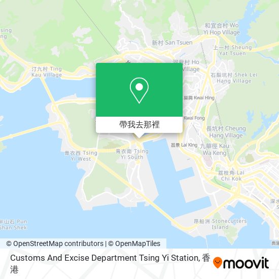 Customs And Excise Department Tsing Yi Station地圖