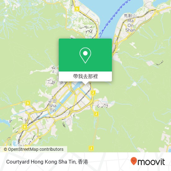 Courtyard Hong Kong Sha Tin地圖