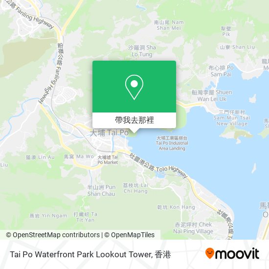 Tai Po Waterfront Park Lookout Tower地圖