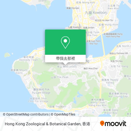 Hong Kong Zoological & Botanical Garden地圖