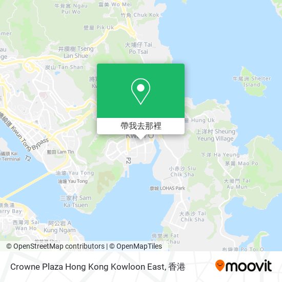 Crowne Plaza Hong Kong Kowloon East地圖