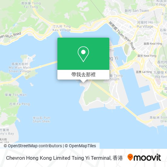Chevron Hong Kong Limited Tsing Yi Terminal地圖