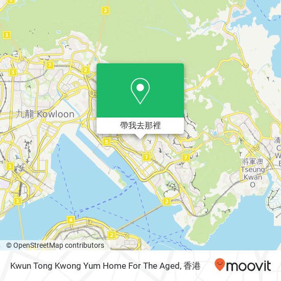 Kwun Tong Kwong Yum Home For The Aged地圖