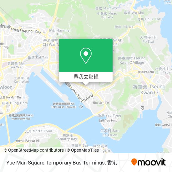 Yue Man Square Temporary Bus Terminus地圖