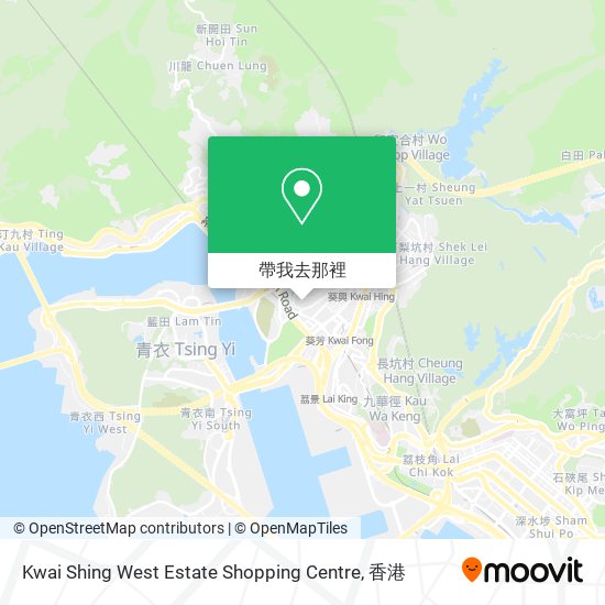 Kwai Shing West Estate Shopping Centre地圖