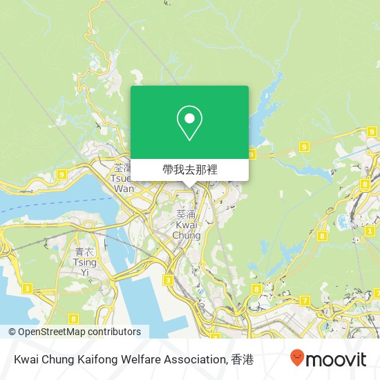 Kwai Chung Kaifong Welfare Association地圖