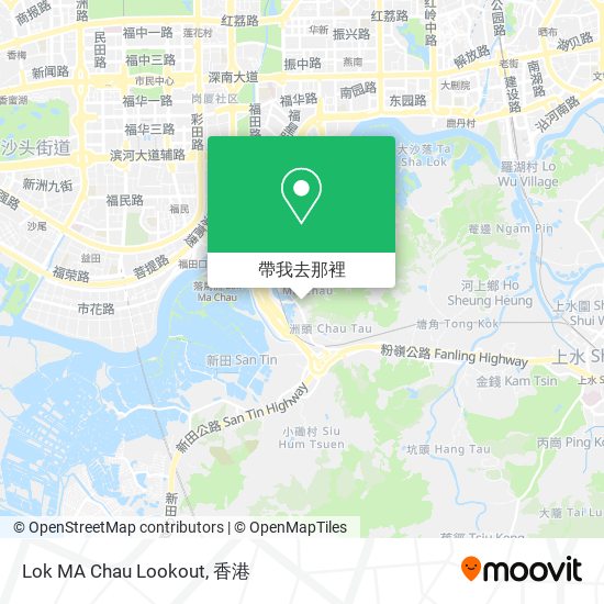 Lok MA Chau Lookout地圖