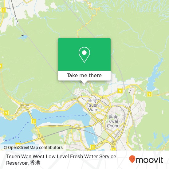 Tsuen Wan West Low Level Fresh Water Service Reservoir地圖