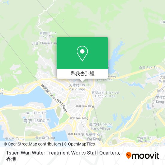 Tsuen Wan Water Treatment Works Staff Quarters地圖