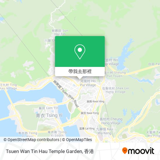 Tsuen Wan Tin Hau Temple Garden地圖