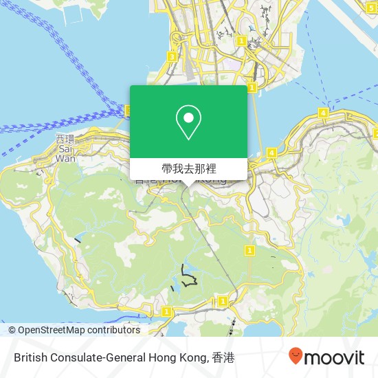 British Consulate-General Hong Kong地圖