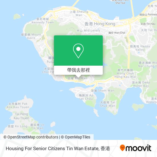 Housing For Senior Citizens Tin Wan Estate地圖