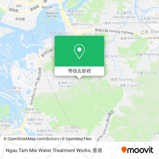 Ngau Tam Mei Water Treatment Works地圖